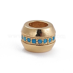 Латунные микро проложить кубического циркония бусы ZIRC-E164-04