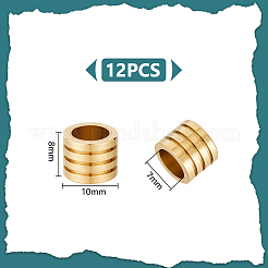 12 шт. бусины из нержавеющей стали марки 304 STAS-UN0056-12G