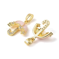 Латунные микро проложить кубического циркония подвески&nbsp;KK-A290-05G-02