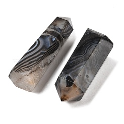 Башня натуральный окрашенный и нагретый окрашенный и нагретый черный агат лечебные каменные палочки&nbsp;G-A096-02L-01