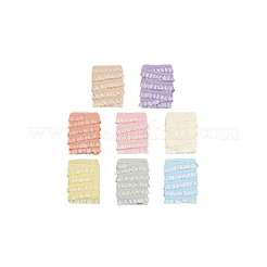 8 Stück 8 Farben 1 m Polyester gerüschter elastischer Spitzenbesatz&nbsp;OCOR-NB0001-93A
