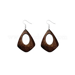 Hängeohrringe aus Legierung und Holz für Damen&nbsp;WG2EB7C-02