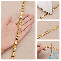 5 ярд шнура из нержавеющей стали с квадратными заклепками и шипами STAS-WR0001-02G