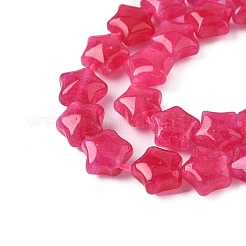 Окрашенные нити из натурального малайзийского нефрита в виде звездочек&nbsp;G-Z080-A01-03