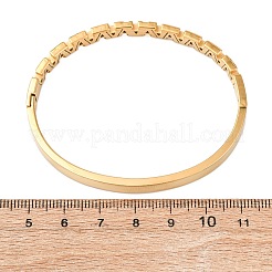 304 браслет-шарнир из нержавеющей стали 304 с микропаве из кубических цирконий для женщин BJEW-Z146-01G