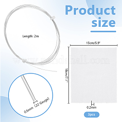 2м 925 серебряных полных жестких провода STER-PH0002-13B