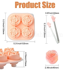 1 moule en silicone rose pour hockey sur glace avec 1 clips&nbsp;ST-CJ0043-088