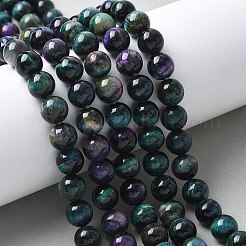 Природных тигровый глаз бисер нитей X-G-F561-6mm-B06