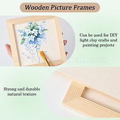 DIY детская деревянная отделка глиняная рамка для фотографий&nbsp;WOOD-WH20008-07E