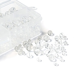 340шт 4 размера натуральный сорт кварцевый кристалл бусины нити G-LS0001-29