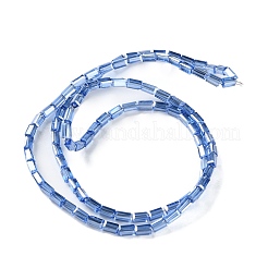 Гальваническое покрытие прозрачные стеклянные бусины нити перламутровый блеск покрытие EGLA-H106-01A-PL07