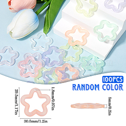 100 шт. прозрачные светящиеся акриловые подвески&nbsp;TACR-SP0001-18