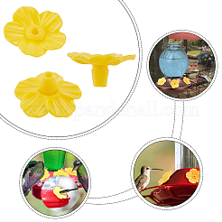 18 Stück 3 Farben Kunststoff-Kolibri-Futterspender Ersatzblumen&nbsp;AJEW-NB0002-43