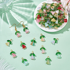 100шт стеклянные подвески&nbsp;PALLOY-WR00013