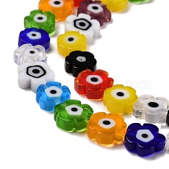 Ручной работы стеклянная бусина тысячецветник нитей&nbsp;LAMP-J035-8mm-40