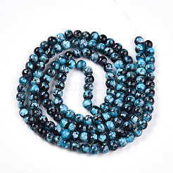 Выпечка окрашенные стеклянные бусины пряди X1-DGLA-N003-6mm-A08