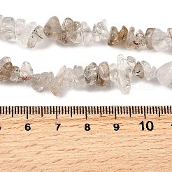 Натуральные разноцветные нити рутилированных кварцевых бусин&nbsp;LS-G-H315-A08-01