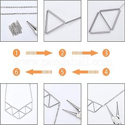 Трубчатые бусины из нержавеющей стали 304 STAS-UN0017-88S