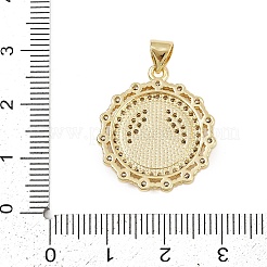 Латунные микро проложить кубического циркония подвески&nbsp;KK-P323-11H-G02