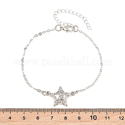Legierung Micro Pave klare Zirkonia Gliederarmbänder für Frauen&nbsp;AL-CBA3C8B-04P