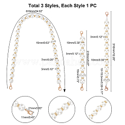 Ремешок для сумки с бусинами из искусственного жемчуга FIND-WR0002-15