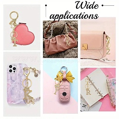 Брелок со стразами из золотого сплава KEYC-YW00105-01