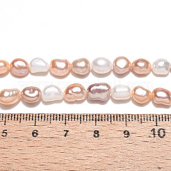 Нити из натурального культивированного пресноводного жемчуга PEAR-N014-05N-01