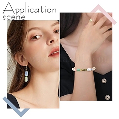 2 нить гальваника стеклянные бусины нити&nbsp;EGLA-YW0005-63A