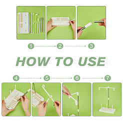 3 комплект двухцветных пластиковых держателей ниток на 3 катушки&nbsp;DIY-DC0002-39