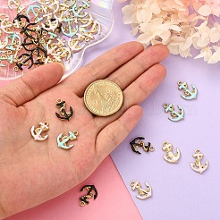 40шт 4 цвета эмалевые подвески&nbsp;ENAM-CJ0002-31