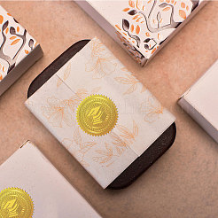 Самоклеящиеся наклейки с тиснением золотой фольгой DIY-WH0211-363