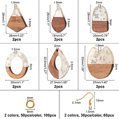 DIY baumeln Ohrring machen Kits&nbsp;DIY-OC0005-32