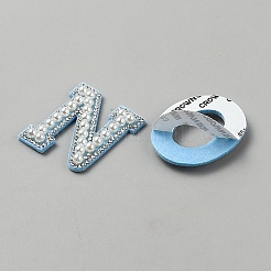 26 pieza de rhinestone con fijación en caliente con letras A a Z&nbsp;DIY-TAC0020-99A-01
