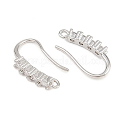 Laiton strass boucle d'oreille crochets&nbsp;KK-C261-01C-P