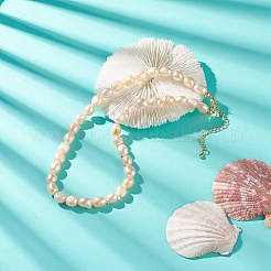 Ожерелья из бисера из натурального жемчуга для женщин NJEW-JN04107