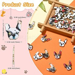 30шт 3 цвета подвески из цинкового сплава с эмалью&nbsp;ENAM-CJ0001-73