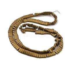 Гальванические нити матовых немагнитных синтетических гематитовых бусин&nbsp;G-G089-A01-04