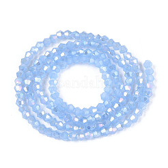 Nachahmung Jade galvanisieren Glasperlen Stränge&nbsp;EGLA-A039-J2mm-B08