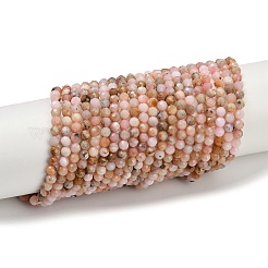 Нити бусин из натурального перуанского розового опала X-G-D304-02-4mm