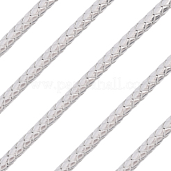 5 м плетеный круглый шнур из искусственной кожи для украшений OCOR-GF0004-96B-04