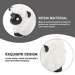 40 шт. миниатюрные украшения в виде овечек из смолы&nbsp;AJEW-SP0003-30