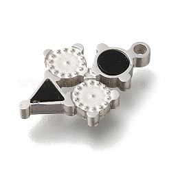 Breloques de polissage manuel en acier inoxydable 304&nbsp;STAS-M059-02P-01