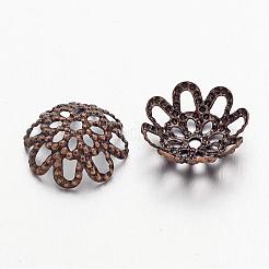 Bronzo antico caps fiore ferro tallone&nbsp;X-IFIN-ZX1173-AB-NF