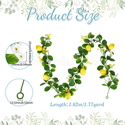 1шт гирлянда из искусственной лимонной трости из ткани и пенопласта&nbsp;DIY-PH0033-27