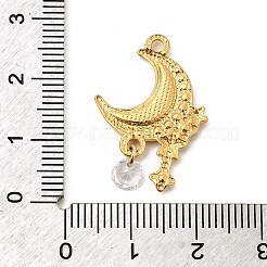 Подвески из нержавеющей стали 304 со стразами&nbsp;STAS-P431-41G-02