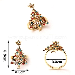 Ronds de serviette en alliage d'arbre de noël&nbsp;AJEW-TAC0027-11B