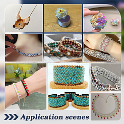 2 рулон ниток для бисероплетения из полиэстера со специальным покрытием&nbsp;OCOR-NB0002-06G