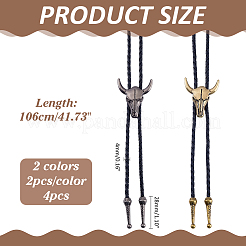 4 шт. 2-цветный ретро-подвесной сплав&nbsp;NJEW-ME0001-11A