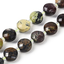 Нити натуральных зеленых опаловых бусин G-B094-A23-01