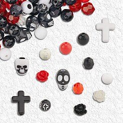 500шт 14 стиля наборы для самостоятельного изготовления акриловых и смоляных бусин&nbsp;DIY-SC0030-56